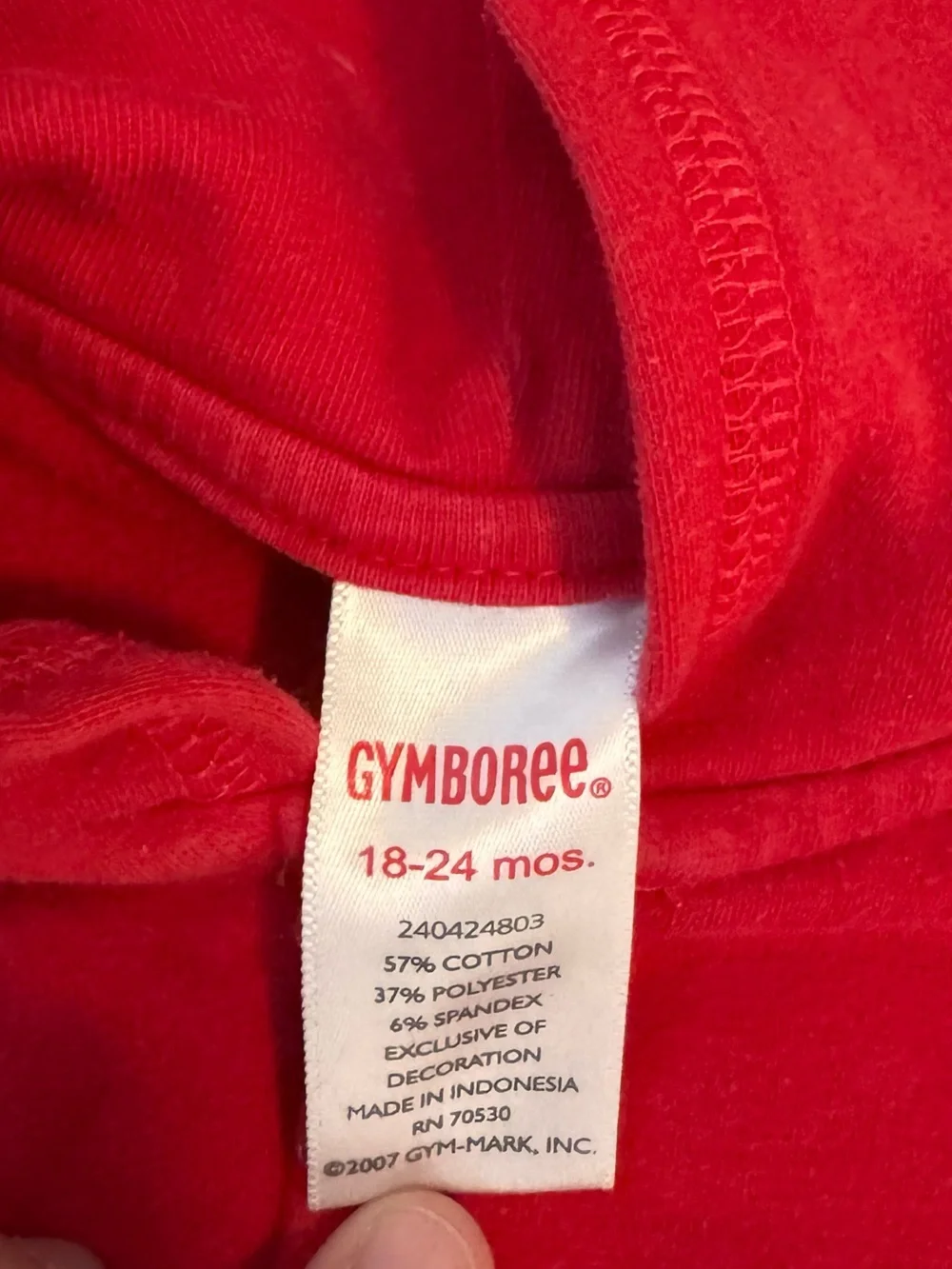 Gymboree Girls' Red Hooded Zip-Up Sweatshirt